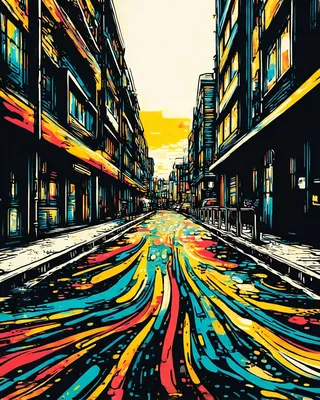 Midjourney SREF 1700 Urban Chromatic Energy — Street & Experimental Chaotic