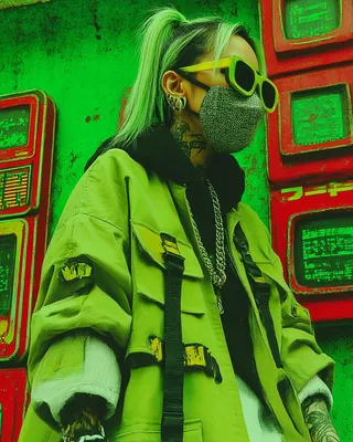 Midjourney SREF 1723 Neon Cyberpunk Rebellion — sample image 2