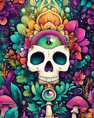 Midjourney SREF 1747 Psychedelic Visions — Digital Illustration Whimsical