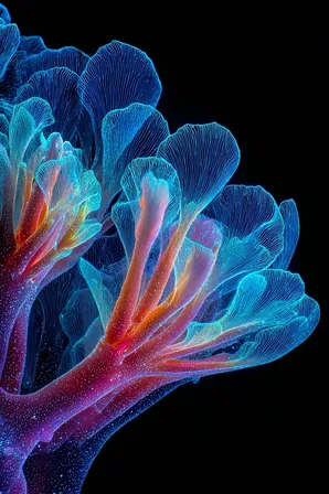 Midjourney SREF 175 Bioluminescent Cathedrals — sample image 2