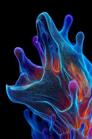 Midjourney SREF 175 Bioluminescent Cathedrals — sample image 4