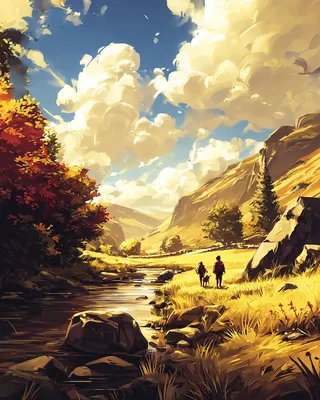 Midjourney SREF 1775 Golden Wanderers — Digital Illustration Epic