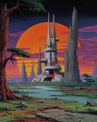 Midjourney SREF 1829 Alien Monuments — sample image 3