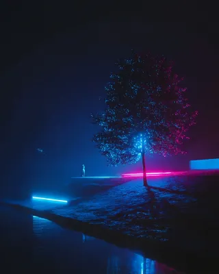 Midjourney SREF 1842 Neon Solitude — Cyberpunk Mysterious