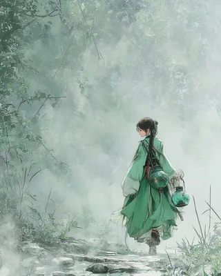 Midjourney SREF 1857 Verdant Wanderer — sample image 2