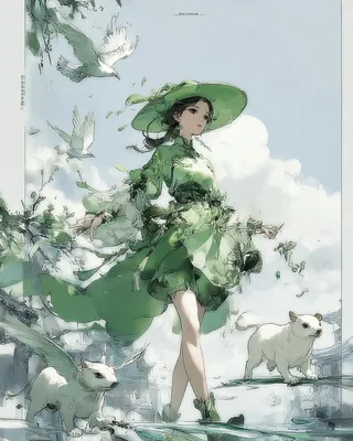 Midjourney SREF 1857 Verdant Wanderer — sample image 4