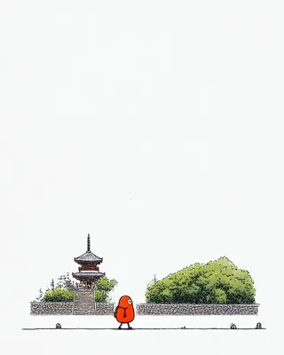 Midjourney SREF 1895 Stone Temple Community — sample image 4