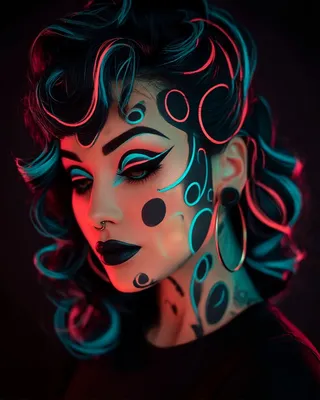 SREF 1922 Neon Portraits