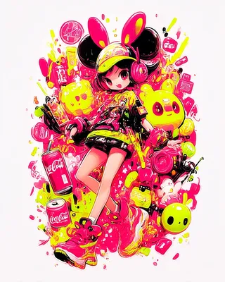SREF 2023 Neon Pop Princess