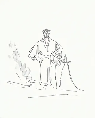 Midjourney SREF 2066 Sketched Wanderers — Ink & Manga Serene