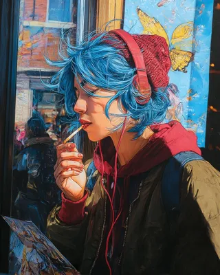 Midjourney SREF 2067 Blue Wanderer — Street & Experimental Whimsical