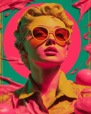 Midjourney SREF 2106 Neon Classicism — sample image 4