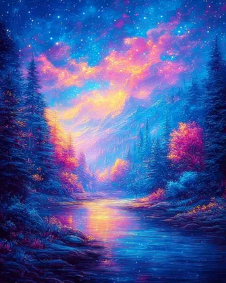 Midjourney SREF 2155 Neon Dreamscape — sample image 3