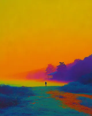 Midjourney SREF 2191 Chromatic Solitude — sample image 3