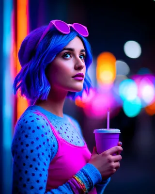 Midjourney SREF 2238 Neon Reverie — sample image 3