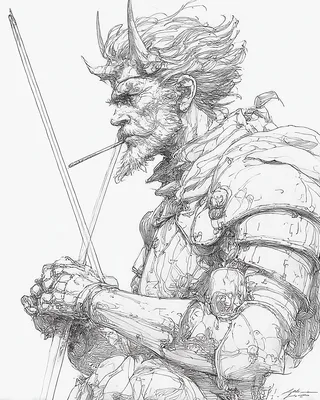 Midjourney SREF 2303 Mythic Warriors — sample image 2