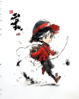 SREF 2359 Red Warrior Child