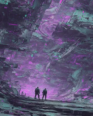 Midjourney SREF 2376 Neon Dystopia — sample image 3