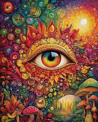 Midjourney SREF 2425 Psychedelic Soul Visions — sample image 2