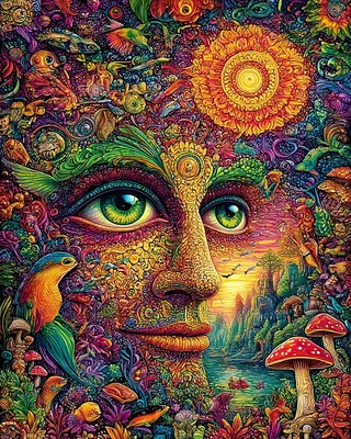 Midjourney SREF 2425 Psychedelic Soul Visions — sample image 3