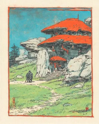 Midjourney SREF 2435 Crimson Pilgrimage — sample image 4