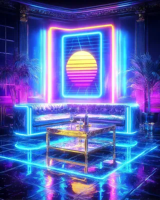 Midjourney SREF 2442 Neon Sanctum — sample image 3