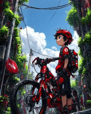 Midjourney SREF 2467 Red Sentinel — Anime Epic
