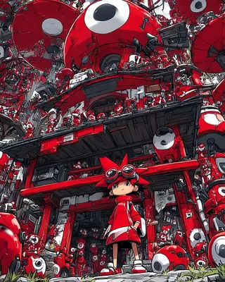 Midjourney SREF 2467 Red Sentinel — sample image 3