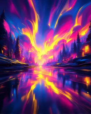 Midjourney SREF 2476 Neon Dreamscape — sample image 3
