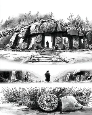 Midjourney Ink & Manga SREF 251