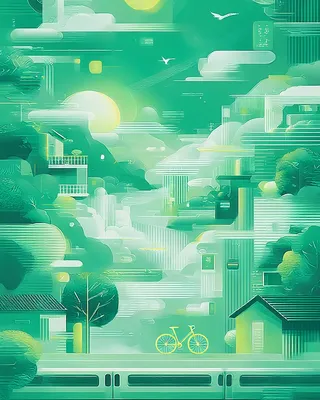 SREF 2523 Verdant Utopia