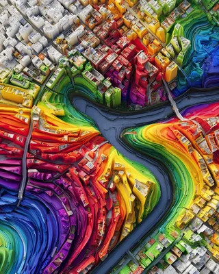 Midjourney SREF 254 Chromatic Visions — Digital Illustration Whimsical