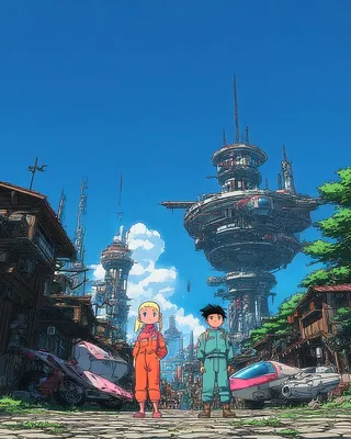 Midjourney SREF 2568 Anime Future Dreams — sample image 3