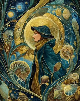 Midjourney Art Nouveau SREF 257