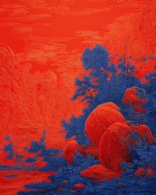 Midjourney SREF 2575 Crimson Reverie — sample image 3