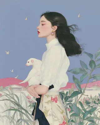 Midjourney SREF 259 Gentle Reverie — Digital Illustration Ethereal