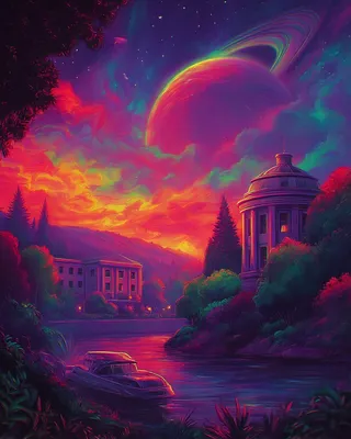 Midjourney SREF 2610 Neon Reverie — sample image 4