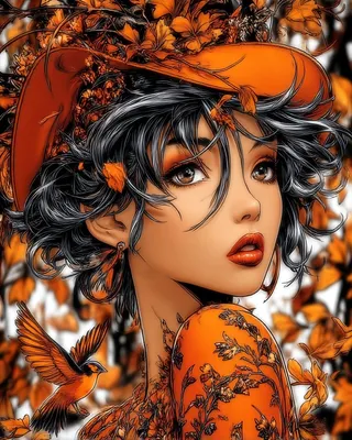 Midjourney SREF 2628 Autumn Enchantress — sample image 4
