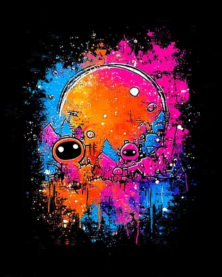 Midjourney SREF 2759 Neon Splatter Dreams — Street & Experimental Chaotic