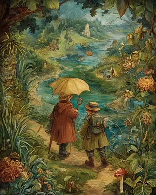 Midjourney SREF 284 Whimsical Wanderers — sample image 3
