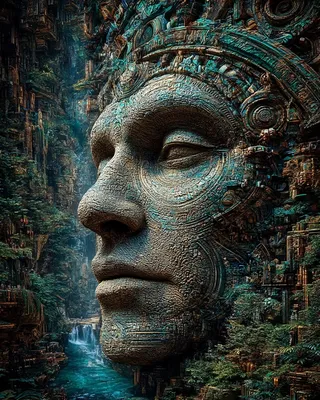 Midjourney SREF 2874 Techno-Sacred Ruins — sample image 4