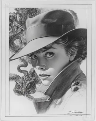 Midjourney SREF 2910 Vintage Character Study — sample image 3