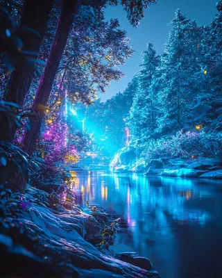 Midjourney SREF 2924 Neon Dreams — sample image 2