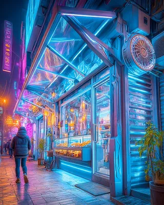 Midjourney SREF 2924 Neon Dreams — sample image 3