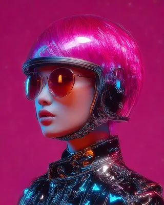 Midjourney SREF 2928 Neon Cyber Royalty — sample image 4