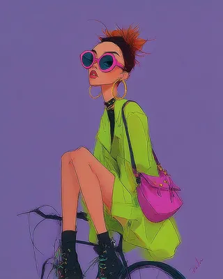 Midjourney SREF 2943 Neon Swagger — sample image 3