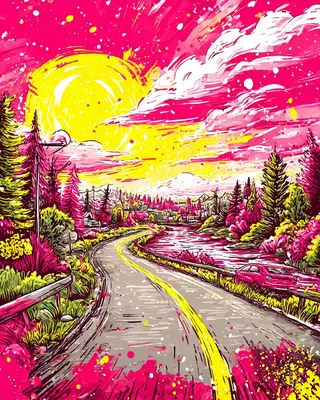 Midjourney SREF 2962 Neon Dreamscape — sample image 2