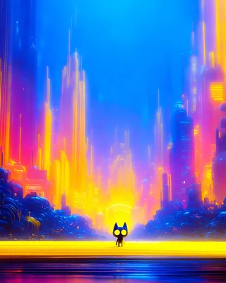 Midjourney SREF 2964 Neon Wanderers — sample image 2