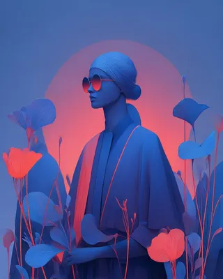 Midjourney SREF 2975 Neon Reverie — Digital Illustration Futuristic