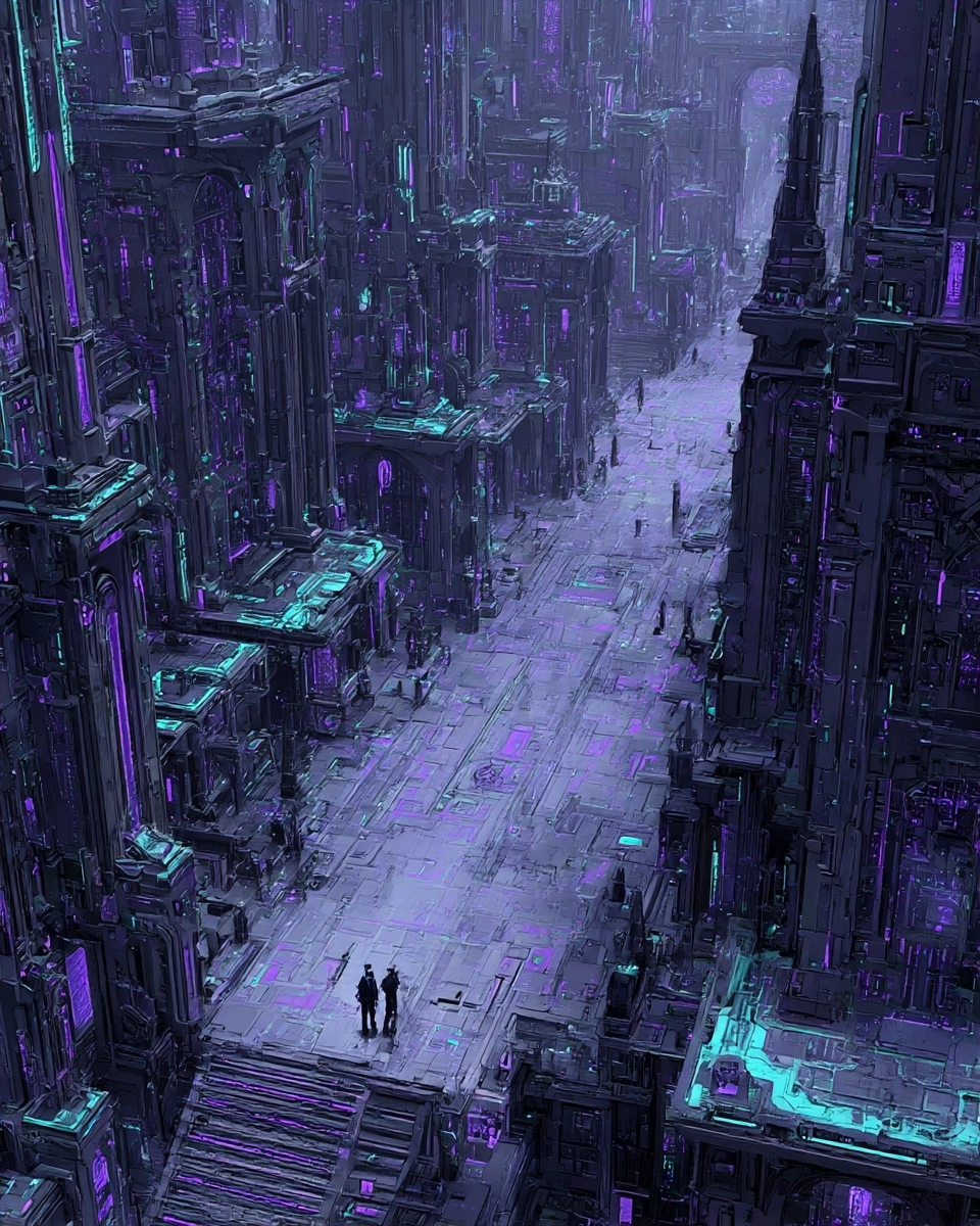 Midjourney SREF 3012 Neon Metropolis — sample image 2